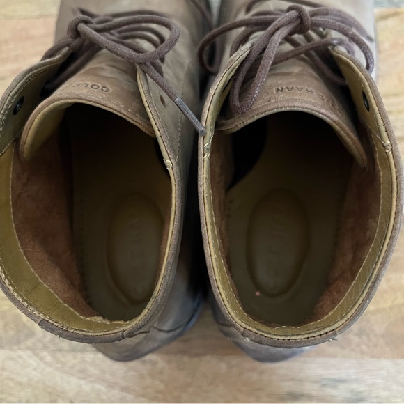 Cole Haan Chukka Boot Brown Leather Lace up Boots Size 11 M - Picture 10 of 12